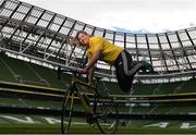 22 August 2016; Pieta 100 Cycle Ambassador and Irish Rugby International Jenny Murphy today at the launch of the Pieta 100 cycle at the Aviva Stadium in Dublin. The cycle, which is in its 2nd year, is supported by Aviva and has extended to 10 venues for 2016. The cycle will take place on the 25th September at venues across the country and includes both a 100km and a 50km route. For more information log on to www.pieta100cycle.com #Pieta100 Photo by Piaras Ó Mídheach/Sportsfile