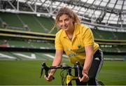 22 August 2016; Pieta 100 Cycle Ambassador and Irish Rugby International Jenny Murphy today at the launch of the Pieta 100 cycle at the Aviva Stadium in Dublin. The cycle, which is in its 2nd year, is supported by Aviva and has extended to 10 venues for 2016. The cycle will take place on the 25th September at venues across the country and includes both a 100km and a 50km route. For more information log on to www.pieta100cycle.com #Pieta100 Photo by Piaras Ó Mídheach/Sportsfile