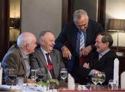 22 August 2016; Personalities from a number of sports gathered in Killarney where former Kerry and Munster midfielder Mick O’Connell was presented with a lifetime award for his “exemplary contribution to sport in Ireland” at a function hosted by the Association of Sports Journalists in Ireland (ASJI). Here Mick O’Connell, second from right, is photographed in conversation with Kevin Beahan, left, who starred for Louth from 1953 to 1964 and won an All-Ireland in '57, his friend Brendán O'Ruairc and right former Kerry star Johnny Culloty, 1955 to 1971, at the “Legends’ Lunch” in the Killarney Park Hotel, Killarney, Kerry. Photo by Ray McManus/Sportsfile