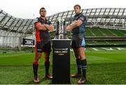 23 August 2016; Players Stuart McInally of Edinburgh and Jonny Gray of Glasgow Warriors in attendance at the launch of the Guinness PRO12 2016/17 Championship at the Aviva Stadium in Dublin. Photo by Sam Barnes/Sportsfile
