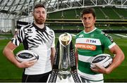 23 August 2016; Players George Biagi of Zebre, left, and Alessandro Zanni of Benneton Treviso in attendance at the launch of the Guinness PRO12 2016/17 Championship at the Aviva Stadium in Dublin. Photo by Sam Barnes/Sportsfile