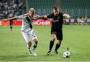 23 August 2016; Patrick Mceleney of Dundalk FC in action against Igor Lewczuk of Legia Warsaw during the UEFA Champions League Play Off 2nd Leg match between Legia Warsaw and Dundalk FC at the Stadion Miejski in Warsaw, Poland. Photo by Piotr Kucza/Sportsfile
