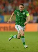 14 June 2012; Robbie Keane, Republic of Ireland. EURO2012, Group C, Spain v Republic of Ireland, Arena Gdansk, Gdansk, Poland. Picture credit: Stephen McCarthy / SPORTSFILE