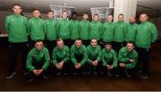 25 August 2016; Pictured at the Official Farewell event for members of the Irish Paralympic Team are the Paralympic football squad at the Clayton Hotel in Dublin Airport, Dublin. Photo by Seb Daly/Sportsfile