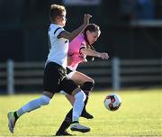 25 August 2016; Lauren Dwyer of Wexford Youths WFC in action against Tetyana Kozyrenko of Gintra during the UEFA Women’s Champions League Qualifying Group game between Wexford Youths WFC and Gintra at Ferrycarrig Park in Wexford. Photo by Matt Browne/Sportsfile