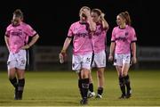25 August 2016; Nicola Sinnott of Wexford Youths WFC and her team-mates react after the UEFA Women’s Champions League Qualifying Group game between Wexford Youths WFC and Gintra at Ferrycarrig Park in Wexford. Photo by Matt Browne/Sportsfile