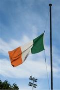 26 August 2016; The Tricolour flies at half mast in honour of the late former FAI President Milo Corcoran, who died in the past week, before the SSE Airtricity League Premier Division game between Cork City and Longford Town at Turners Cross in Cork. Photo by Eóin Noonan/Sportsfile