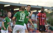 26 August 2016; Alan Bennett of Cork City celebrates with team-mate Karl Sheppard, left, after scoring his side's first goal during the SSE Airtricity League Premier Division game between Cork City and Longford Town at Turners Cross in Cork. Photo by Eóin Noonan/Sportsfile