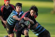 17 November 2010; Jung Chaesoon, Wesley College, in action against St Gerard's. St Gerard's School v Wesley College, Leinster Schools League, St Gerard's School, Bray, Co. Wicklow. Picture credit: Brendan Moran / SPORTSFILE