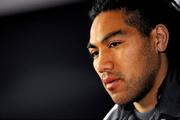 18 November 2010; New Zealand's Ma'a Nonu during a press conference ahead of their Autumn International against Ireland on Saturday. New Zealand Rugby Squad Press Conference, Castleknock Hotel & Country Club, Castleknock, Dublin. Picture credit: Brian Lawless / SPORTSFILE