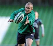 18 November 2010; Ireland's Keith Earls in action during squad training ahead of their Autumn International against New Zealand on Saturday. Ireland Rugby Squad Training, Aviva Stadium, Lansdowne Road, Dublin. Picture credit: Matt Browne / SPORTSFILE