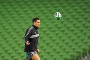 19 November 2010; New Zealand's Dan Carter in action during the captain's run ahead of their Autumn International against Ireland on Saturday. New Zealand Rugby Squad Capatain's Run, Aviva Stadium, Landsdowne Road, Dublin. Picture credit: Alan Place / SPORTSFILE