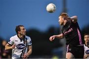 26 August 2016; Stephen Last of Wexford Youths in action against David McMillan of Dundalk during the SSE Airtricity League Premier Division game between Wexford Youths and Dundalk at Ferrycarrig Park in Wexford. Photo by David Maher/Sportsfile