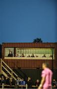 26 August 2016; A general view of the press box during the SSE Airtricity League Premier Division game between Wexford Youths and Dundalk at Ferrycarrig Park in Wexford. Photo by David Maher/Sportsfile