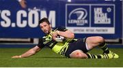 26 August 2016; Barry Daly of Leinster goes over for a try during the Pre-Season Friendly match between Leinster and Bath at Donnybrook Stadium in Donnybrook, Dublin. Photo by Stephen McCarthy/Sportsfile