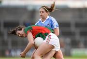 27 August 2016; Rachel Kearns of Mayo in action against Noelle Healy of Dublin during the TG4 Ladies Football All-Ireland Senior Championship Semi-Final game between Dublin and Mayo at Kingspan Breffni Park in Cavan. Photo by Piaras Ó Mídheach/Sportsfile