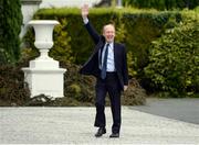 28 August 2016; Minister for Sport Shane Ross arrives ahead of a special reception, honouring members of Team Ireland who competed at the 2016 Rio Olympics, hosted by President Michael D. Higgins and his wife Sabina Higgins in Áras an Uachtaráin, Phoenix Park, Dublin. Photo by Seb Daly/Sportsfile