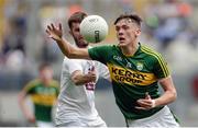 28 August 2016; David Clifford of Kerry in action against John O'Toole of Kildare during the Electric Ireland GAA Football All-Ireland Minor Championship Semi-Final game between Kerry and Kildare at Croke Park in Dublin. Photo by Piaras Ó Mídheach/Sportsfile
