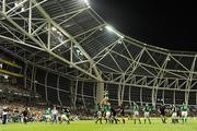 20 November 2010; A general view of lineout during the game. Autumn International, Ireland v New Zealand, Aviva Stadium, Lansdowne Road, Dublin. Picture credit: Stephen McCarthy / SPORTSFILE