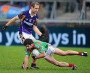 21 November 2010; Rory McGowan, Garrycastle, in action against Brian Kavanagh, Kilmacud Crokes. AIB GAA Football Leinster Club Senior Championship Semi-Final, Kilmacud Crokes v Garrycastle, Parnell Park, Dublin. Picture credit: Stephen McCarthy / SPORTSFILE