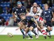 21 November 2010; Pedrie Wannennurg, Ulster, in action against Richard Mustoe, Cardiff Blues. Celtic League, Cardiff Blues v Ulster, Cardiff City Stadium, Cardiff, Wales. Picture credit: Steve Pope / SPORTSFILE