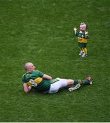 28 August 2016; Kieran Donaghy of Kerry with his daughter Lola Rose on the pitch after the GAA Football All-Ireland Senior Championship Semi-Final game between Dublin and Kerry at Croke Park in Dublin. Photo by Daire Brennan/Sportsfile