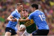 28 August 2016; Mark Griffin of Kerry in action against Bernard Brogan of Dublin during the GAA Football All-Ireland Senior Championship Semi-Final match between Dublin and Kerry at Croke Park in Dublin. Photo by Stephen McCarthy/Sportsfile