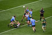 28 August 2016; Dublin players, left to right, Brian Fenton, Jonny Cooper, James McCarthy, Michael Darragh MacAuley, and John Small, in action against Kerry players, left to right, Kieran Donaghy, Donnchadh Walsh, Colm Cooper, Darran O'Sullivan, during the GAA Football All-Ireland Senior Championship Semi-Final game between Dublin and Kerry at Croke Park in Dublin. Photo by Daire Brennan/Sportsfile