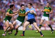 28 August 2016; Dean Rock of Dublin in action against Paul Murphy and Aidan O'Mahony, left, of Kerry during the GAA Football All-Ireland Senior Championship Semi-Final match between Dublin and Kerry at Croke Park in Dublin. Photo by Stephen McCarthy/Sportsfile