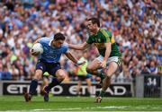 28 August 2016; Bernard Brogan of Dublin in action against Shane Enright of Kerry during the GAA Football All-Ireland Senior Championship Semi-Final game between Dublin and Kerry at Croke Park in Dublin. Photo by Ray McManus/Sportsfile