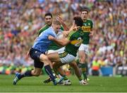 28 August 2016; Eoghan O'Gara of Dublin in action against Aidan O’Mahony of Kerry during the GAA Football All-Ireland Senior Championship Semi-Final game between Dublin and Kerry at Croke Park in Dublin. Photo by Ray McManus/Sportsfile