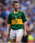 28 August 2016; TJ Carroll, Loughmore, Templemore, Tipperary, representing Kerry, during the INTO Cumann na mBunscol GAA Respect Exhibition Go Games at the GAA Football All-Ireland Senior Championship Semi-Final game between Dublin and Kerry at Croke Park in Dublin. Photo by Piaras Ó Mídheach/Sportsfile