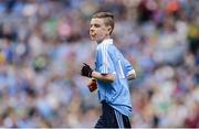 28 August 2016; Conor Foley, Scoil Mhuire Horeswood, New Ross, Wexford, representing Dublin, during the INTO Cumann na mBunscol GAA Respect Exhibition Go Games at the GAA Football All-Ireland Senior Championship Semi-Final game between Dublin and Kerry at Croke Park in Dublin. Photo by Piaras Ó Mídheach/Sportsfile