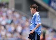 28 August 2016; Eoghan Curran, St Oliver Plunkett BNS, Moate, Westmeath, representing Dublin, during the INTO Cumann na mBunscol GAA Respect Exhibition Go Games at the GAA Football All-Ireland Senior Championship Semi-Final game between Dublin and Kerry at Croke Park in Dublin. Photo by Piaras Ó Mídheach/Sportsfile