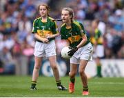 28 August 2016; Aoife Neville, Monaleen NS, Monaleen, Castletroy, Limerick, representing Kerry, during the INTO Cumann na mBunscol GAA Respect Exhibition Go Games at the GAA Football All-Ireland Senior Championship Semi-Final game between Dublin and Kerry at Croke Park in Dublin. Photo by Stephen McCarthy/Sportsfile