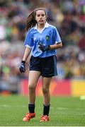 28 August 2016; Sinéad O'Connor, Knockanean NS, Ennis, Clare, representing Dublin, during the INTO Cumann na mBunscol GAA Respect Exhibition Go Games at the GAA Football All-Ireland Senior Championship Semi-Final game between Dublin and Kerry at Croke Park in Dublin. Photo by Stephen McCarthy/Sportsfile