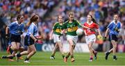 28 August 2016; Aoife Neville, Monaleen NS, Monaleen, Castletroy, Limerick, representing Kerry, during the INTO Cumann na mBunscol GAA Respect Exhibition Go Games at the GAA Football All-Ireland Senior Championship Semi-Final game between Dublin and Kerry at Croke Park in Dublin. Photo by Stephen McCarthy/Sportsfile