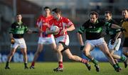 21 November 2010; Tony Grey, Stradbally, in action against Peter Morgan, Nemo Rangers. AIB GAA Football Munster Club Senior Championship Semi-Final, Nemo Rangers v Stradbally, Pairc Ui Rinn, Cork. Picture credit: Brendan Moran / SPORTSFILE