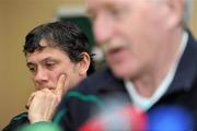 23 November 2010; Ireland defence coach Les Kiss during a press conference ahead of their Autumn International against Argentina on Sunday. Ireland Rugby Squad Press Conference, Fitzpatrick's Castle Hotel, Killiney. Picture credit: Brian Lawless / SPORTSFILE