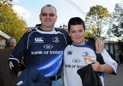 16 October 2010; Leinster fans Thoe Cromhelm and Stephen Cromhelm, right, at the game. Heineken Cup Pool 2, Round 2, Saracens v Leinster, Wembley Stadium, Wembley, London. Photo by Sportsfile
