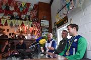 29 August 2016; Rio 2016 Olympic silver medallist and 2016 World Championships gold medallist Paul O'Donovan, right, with his brother, Rio 2016 Olympic silver medallist, Gary O'Donovan and Morton Espersen, High Performance Director, Rowing Ireland, during a press conference at the Skibbereen Rowing Club in Skibbereen, Co. Cork. Photo by Brendan Moran/Sportsfile