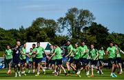 29 August 2016; The Republic of Ireland squad during training at the National Training Centre in Abbottown, Dublin. Photo by Ramsey Cardy/Sportsfile