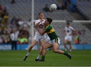 28 August 2016; Tony Archbold of Kildare in action against Mike Breen of Kerry during the Electric Ireland GAA Football All-Ireland Minor Championship Semi-Final game between Kerry and Kildare at Croke Park in Dublin. Photo by Ray McManus/Sportsfile