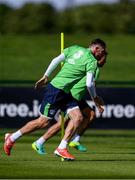 29 August 2016; Richard Keogh of Republic of Ireland during squad training at the National Training Centre in Abbottown, Dublin. Photo by Ramsey Cardy/Sportsfile