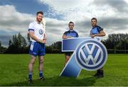 30 August 2016; Richie Power, 8-time All-Ireland winner with Kilkenny, joined St Judes club representative Brendan McManamon to officially launch this year’s Volkswagen All-Ireland Junior Hurling Sevens, which will take place in St. Judes GAA club on Saturday 3rd September. This is Volkswagen’s second year sponsoring Junior Sevens, which also includes the football event at St. Judes on September 17th. Pictured are, from left, Richie Power, Oisin O'Donnell and Brendan McManamon. St. Jude's GAA Club in Templeogue, Dublin. Photo by Ramsey Cardy/Sportsfile