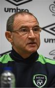 30 August 2016; Republic of Ireland manager Martin O'Neill during a press conference at the National Sports Campus in Abbottown, Dublin. Photo by David Maher/Sportsfile
