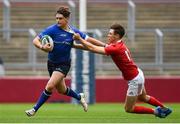30 August 2016; Sam Dardis of Leinster is tackled by Seán French of Munster during the U18 Schools Interprovincial Series Round 1 game between Munster and Leinster at Thomond Park in Limerick. Photo by Brendan Moran/Sportsfile