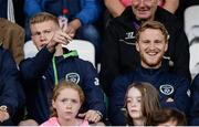 30 August 2016; Republic of Ireland internationals James McClean, left, and Eunan O'Kane during the SSE Airtricity League Premier Division game between Shamrock Rovers and Derry City at Tallaght Stadium in Tallaght, Co Dublin. Photo by Seb Daly/Sportsfile