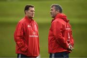 31 August 2016; Munster director of rugby Rassie Erasmus, left, and Munster head coach Anthony Foley during squad training at the University of Limerick in Limerick. Photo by Stephen McCarthy/Sportsfile