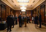 31 August 2016; A general view of the of the welcome reception ahead of the Irish Institute Alumni Lunch, with special guest Senator George Mitchell. Mansion House, Dublin. Photo by Seb Daly/Sportsfile